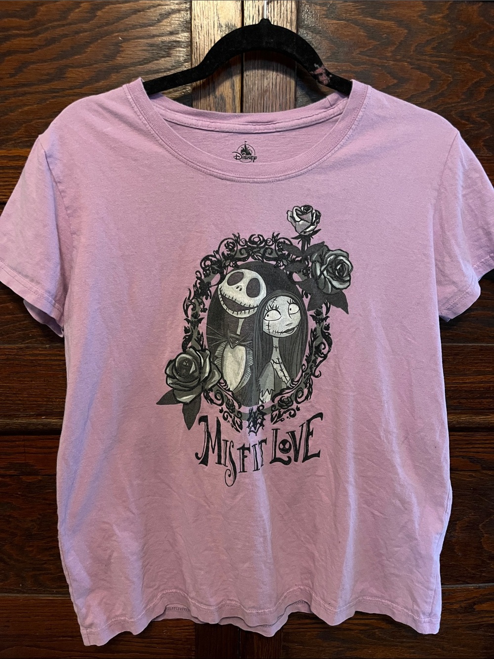 Disney Lavender Jack Skellington & Sally 'Misfit Love' Tee